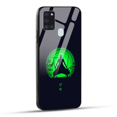 Samsung Galaxy A21s Back Cover Zoro Printed Glass Case