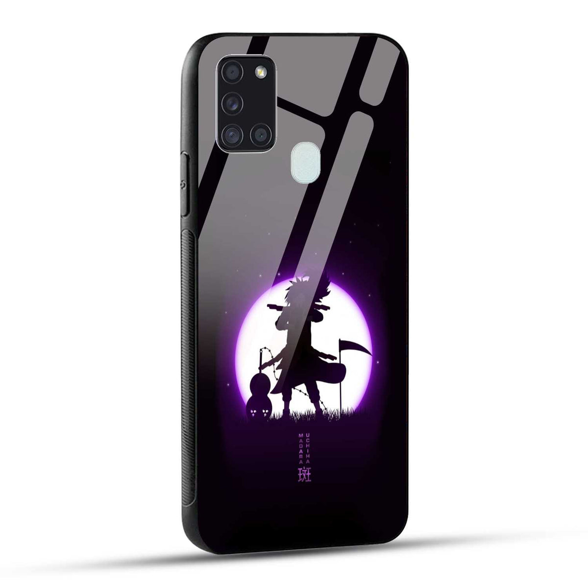 Samsung Galaxy A21s Back Cover Madara Uchiha Printed Glass Case