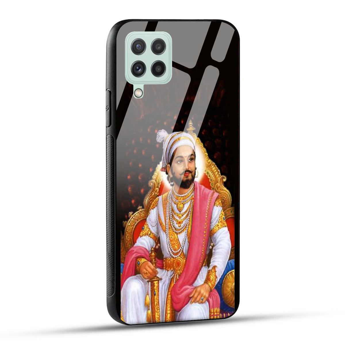 Samsung Galaxy A22 4G Back Cover Chhatrapati Shivaji Maharaj Printed Glass Case