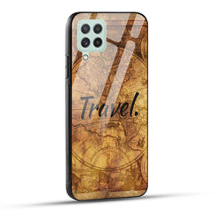 Samsung Galaxy A22 4G Back Cover Travel Printed Glass Case