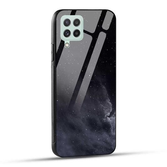 Samsung Galaxy A22 4G Back Cover Stars In The Dark Printed Glass Case