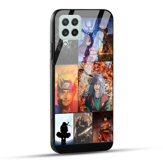 Samsung Galaxy A22 4G Back Cover Kakashii Narutto Printed Glass Case