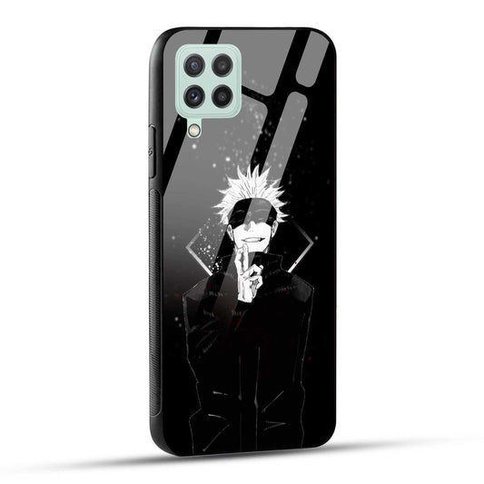 Samsung Galaxy A22 4G Back Cover Anime Printed Glass Case