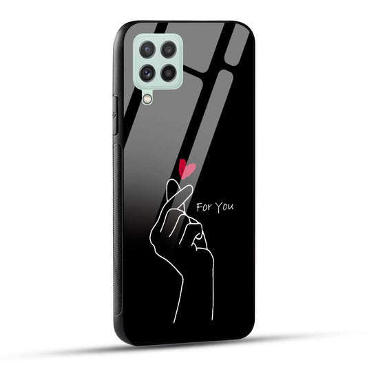 Samsung Galaxy A22 4G Back Cover For You Printed Glass Case