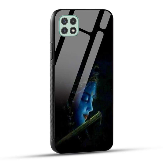 Samsung Galaxy A22 5G / Samsung Galaxy F42 5G Back Cover Lord Krishna Printed Glass Case