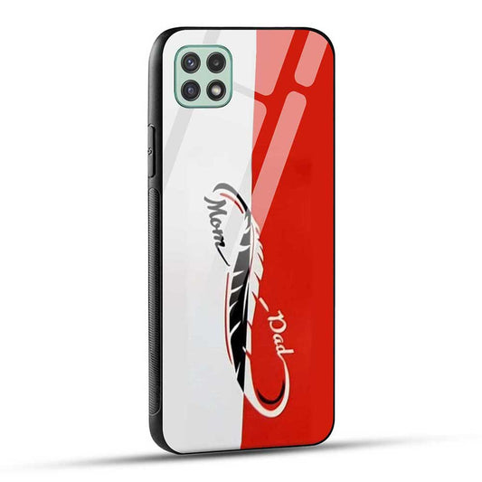 Samsung Galaxy A22 5G / F42 5G Back Cover Mom Dad Decal Glass Case
