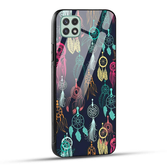 Samsung Galaxy A22 5G / Samsung Galaxy F42 5G Back Cover Dreamcatcher Printed Glass Case
