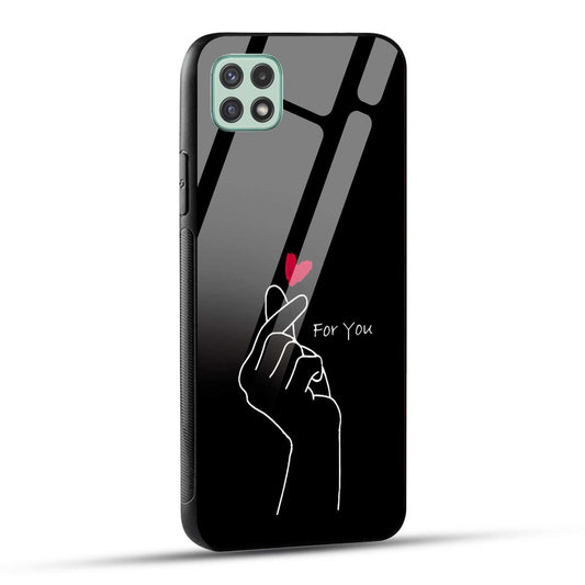 Samsung Galaxy A22 5G / Samsung Galaxy F42 5G Back Cover For You Printed Glass Case
