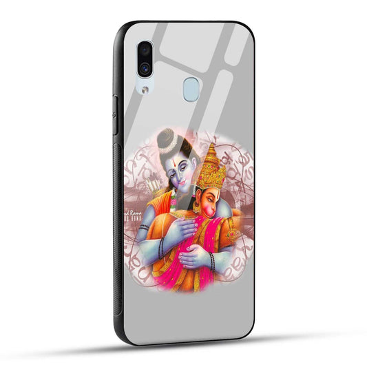 Samsung Galaxy A30 / Samsung Galaxy A20 / Samsung Galaxy M10s Back Cover Hanuman and Ram Printed Glass Case