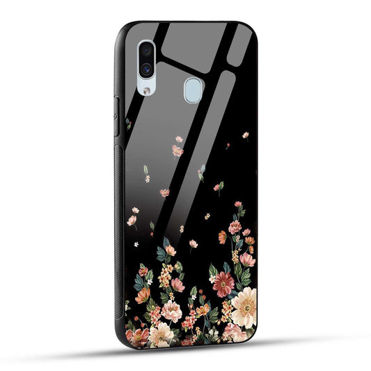 Samsung Galaxy A30 / Samsung Galaxy A20 / Samsung Galaxy M10s Back Cover Flowers Girly Printed Glass Case