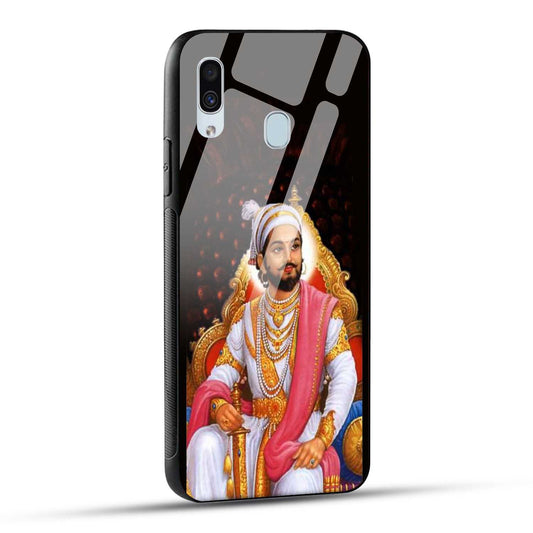 Samsung Galaxy A30 / Samsung Galaxy A20 / Samsung Galaxy M10s Back Cover Chhatrapati Shivaji Maharaj Printed Glass Case