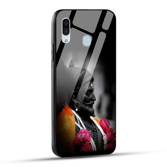 Samsung Galaxy A30 / Samsung Galaxy A20 / Samsung Galaxy M10s Back Cover Chatrapati Shivaji Maharaj Raje Printed Glass Case