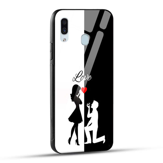 Samsung Galaxy A30 / Samsung Galaxy A20 / Samsung Galaxy M10s Back Cover Love Proposal Printed Glass Case