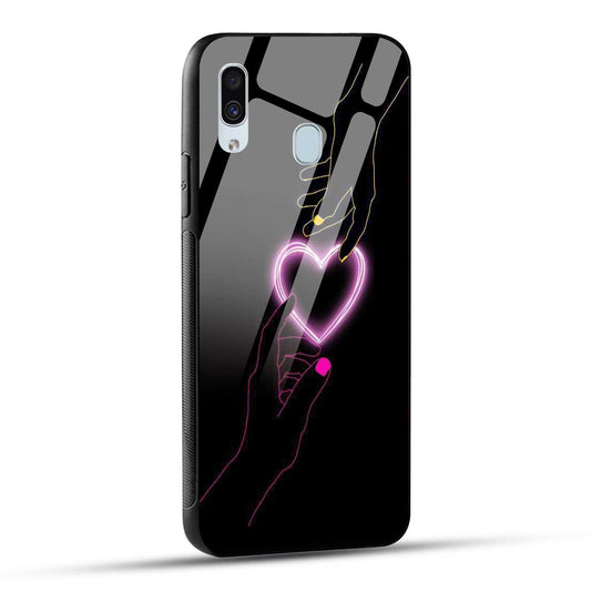 Samsung Galaxy A30 / Samsung Galaxy A20 / Samsung Galaxy M10s Back Cover Love Forever Heart Printed Glass Case