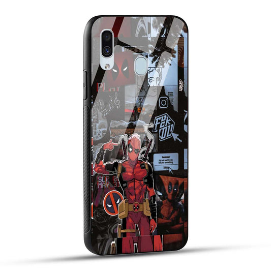 Samsung Galaxy A30 / Samsung Galaxy A20 / Samsung Galaxy M10s Back Cover Superhero Collage Printed Glass Case