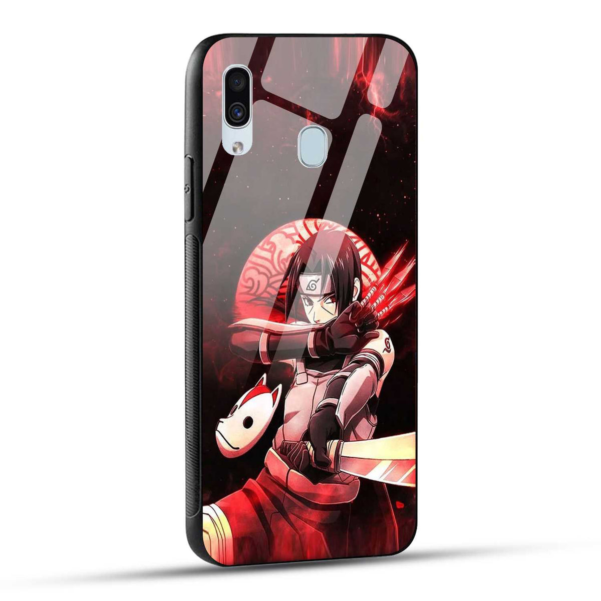 Samsung Galaxy A30 / Samsung Galaxy A20 / Samsung Galaxy M10s Back Cover Itachii Printed Glass Case