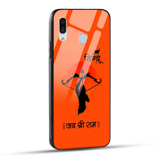 Samsung Galaxy A30 / Samsung Galaxy A20 / Samsung Galaxy M10s Back Cover Jai Shree Ram Printed Glass Case