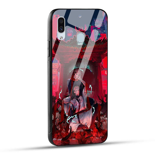 Samsung Galaxy A30 / Samsung Galaxy A20 / Samsung Galaxy M10s Back Cover Sukuna Printed Glass Case