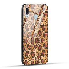 Samsung Galaxy A30 / Samsung Galaxy A20 / Samsung Galaxy M10s Back Cover Unique Brown Texture Printed Glass Case