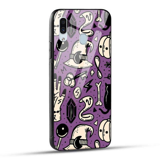 Samsung Galaxy A30 / Samsung Galaxy A20 / Samsung Galaxy M10s Back Cover Aethetic Texture Printed Glass Case