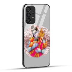 Samsung Galaxy A73 5G Back Cover Hanuman and Ram Printed Glass Case