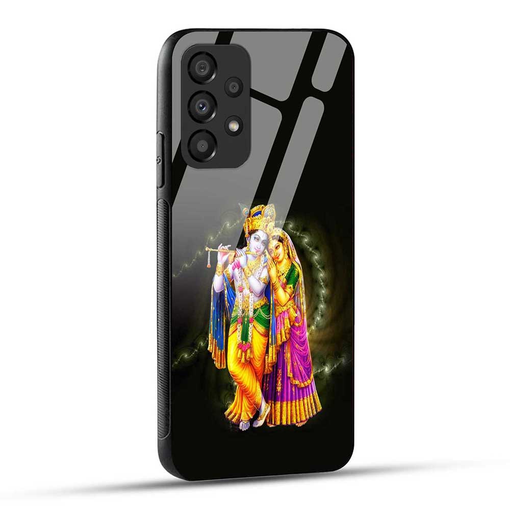 Samsung Galaxy A33 5G Back Cover Radha Krishna Glass Case