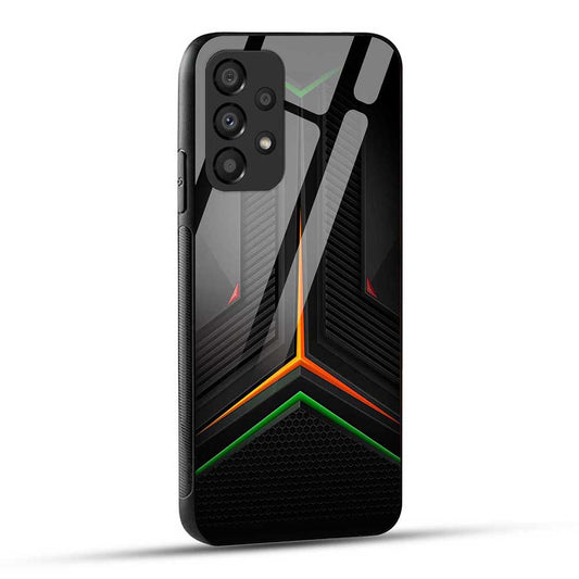 Samsung Galaxy A73 5G Back Cover Robotic Texture Glass Case