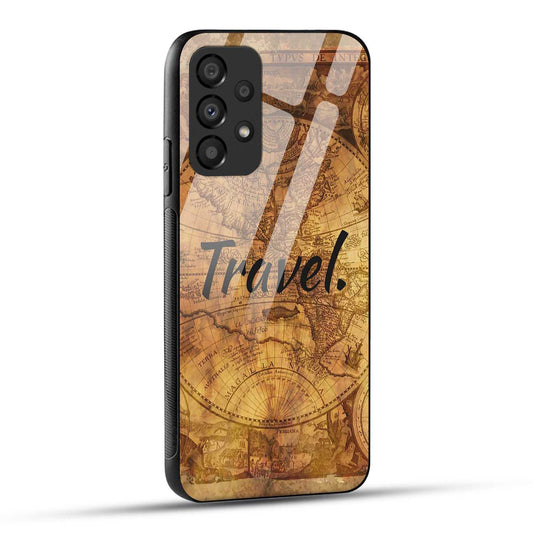 Samsung Galaxy A33 5G Back Cover Travel Printed Glass Case