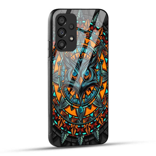 Samsung Galaxy A33 5G Back Cover Attractive Owl Glass Case