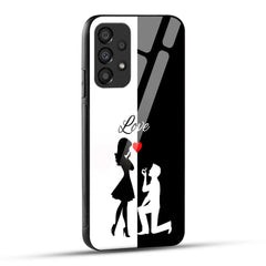 Samsung Galaxy A23 Back Cover Love Proposal Printed Glass Case