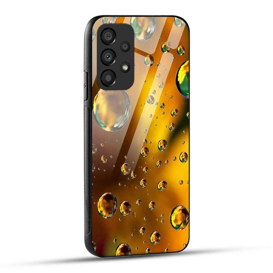 Samsung Galaxy A23 Back Cover Golden Bubble Glass Case