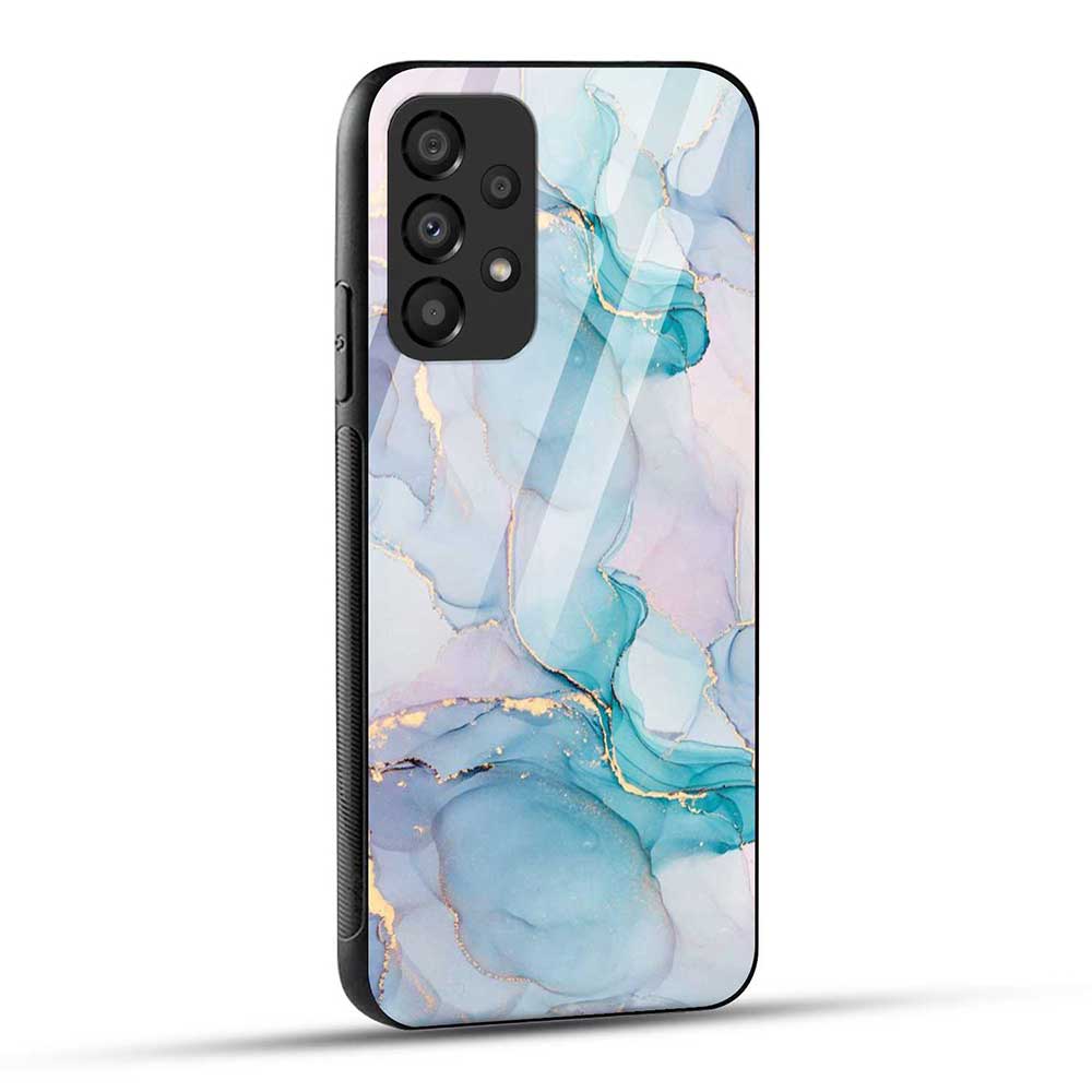 Samsung Galaxy A53 5G Back Cover Blue Marble Glass Case