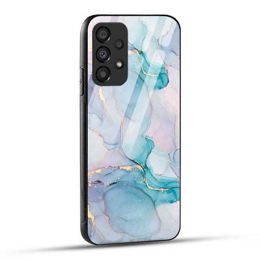 Samsung Galaxy A33 5G Back Cover Blue Marble Glass Case