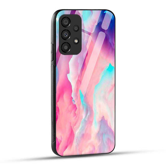 Samsung Galaxy A73 5G Back Cover Color Wave Glass Case