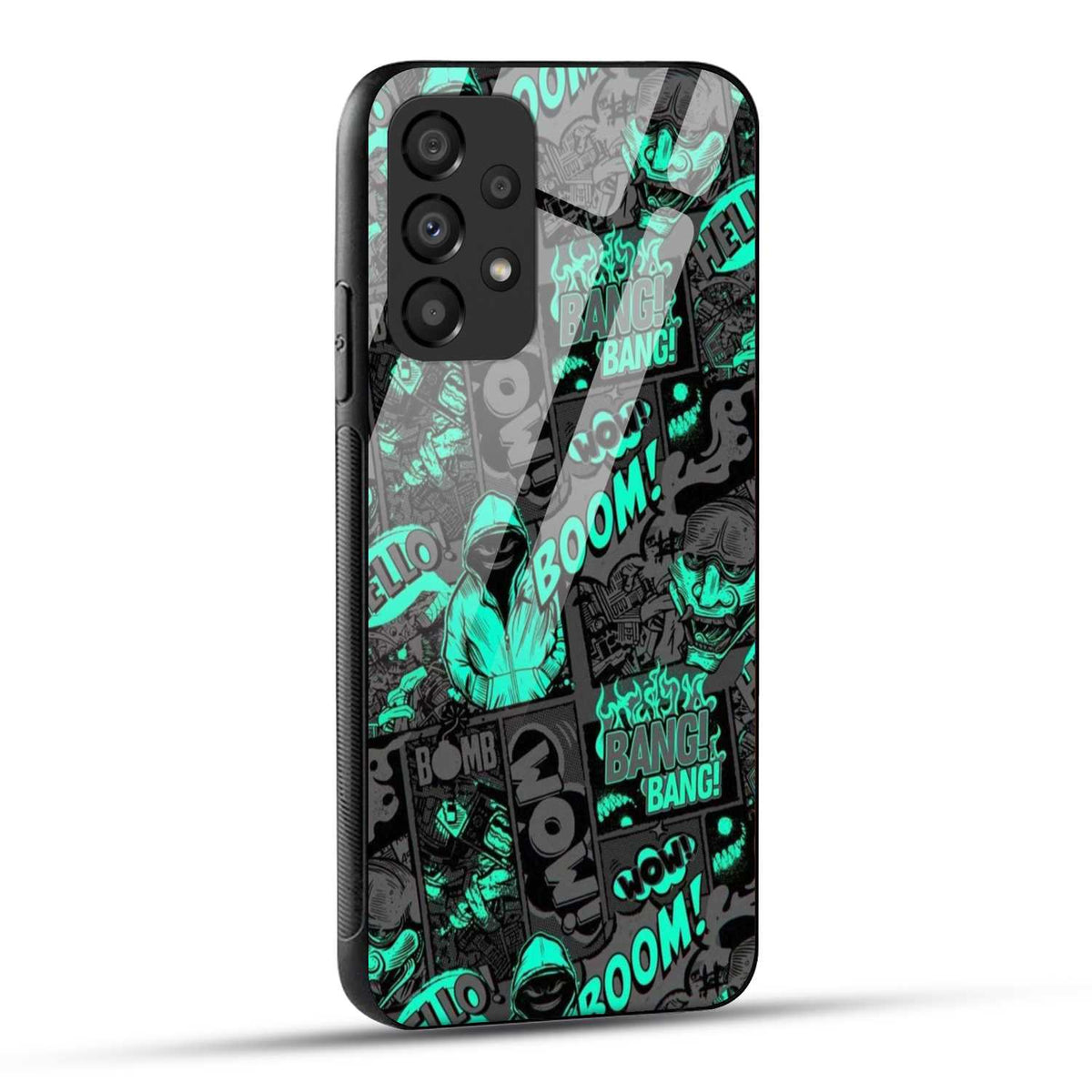 Samsung Galaxy A23 Back Cover Boom Printed Glass Case