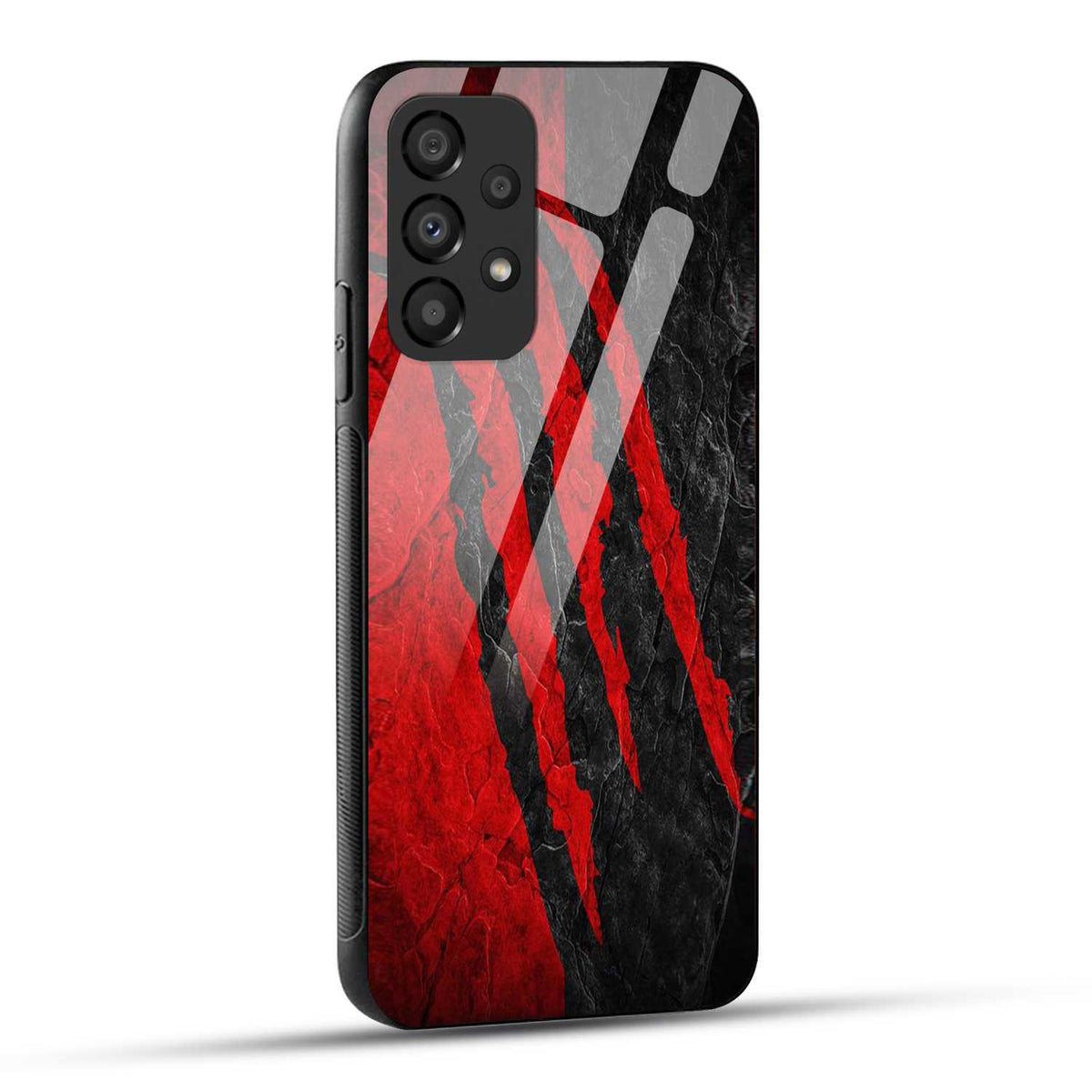 Samsung Galaxy A53 5G Back Cover Red Printed Glass Case