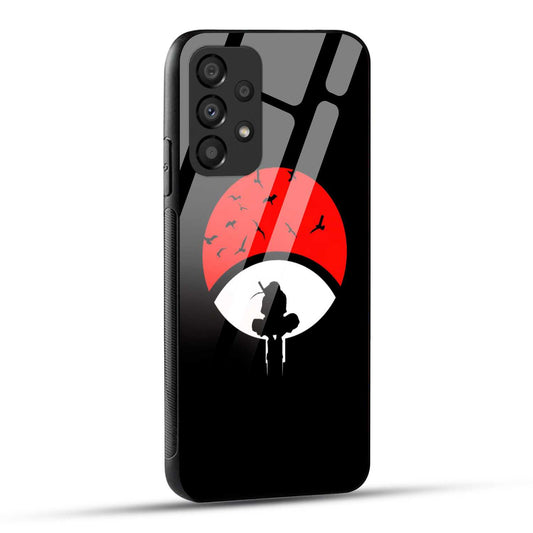 Samsung Galaxy A73 5G Back Cover Itachi Uchiha Printed Glass Case