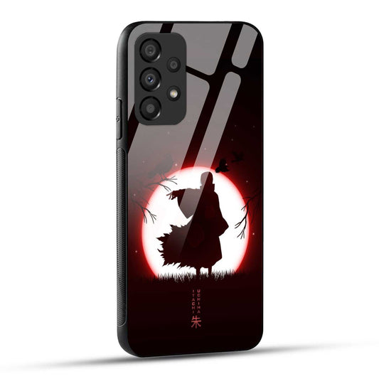 Samsung Galaxy A73 5G Back Cover Itachi Uchiha Printed Glass Case