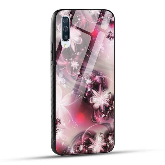 Samsung Galaxy A50 / A50s / A30s Back Cover Beautiful Flower Glass Case