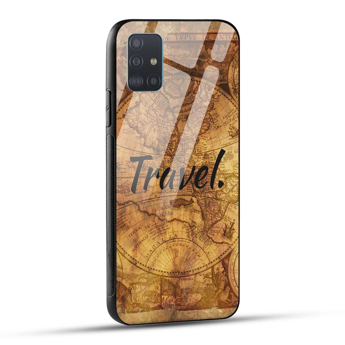 Samsung Galaxy A51 Back Cover Travel Printed Glass Case