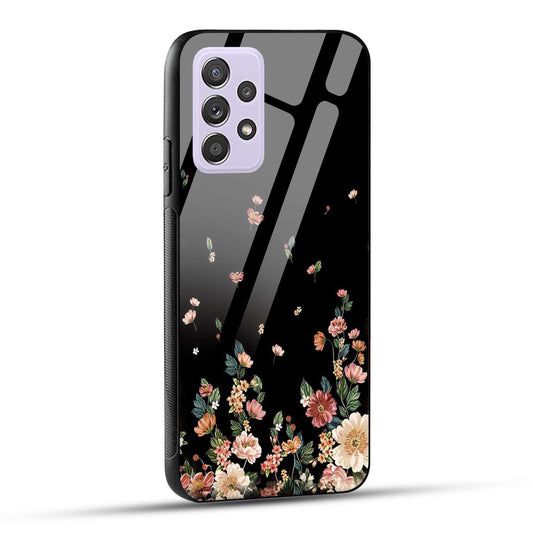 Samsung Galaxy A52 / A52 5G / A52S / A52s 5G Back Cover Flowers Girly Printed Glass Case