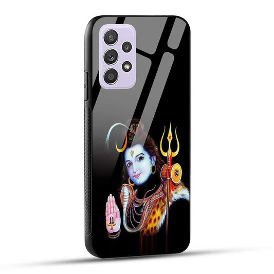 Samsung Galaxy A52 / A52 5G / A52S / A52s 5G Back Cover Lord Shiva Mahadev Shankarji Bholenath Glass Case