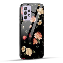 Samsung Galaxy A52 / A52 5G / A52S / A52s 5G Back Cover Flowers Froral Printed Glass Case