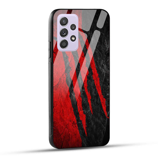 Samsung Galaxy A52 / A52 5G / A52S / A52s 5G Back Cover Red Printed Glass Case