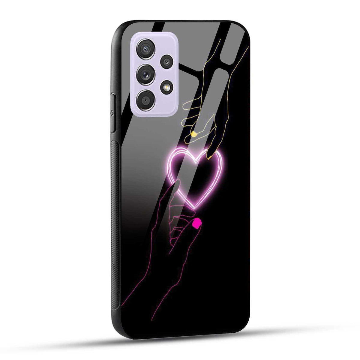 Samsung Galaxy A52 / A52 5G / A52S / A52s 5G Back Cover Love Forever Heart Printed Glass Case