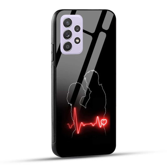 Samsung Galaxy A52 / A52 5G / A52S / A52s 5G Back Cover Couple Love Printed Glass Case