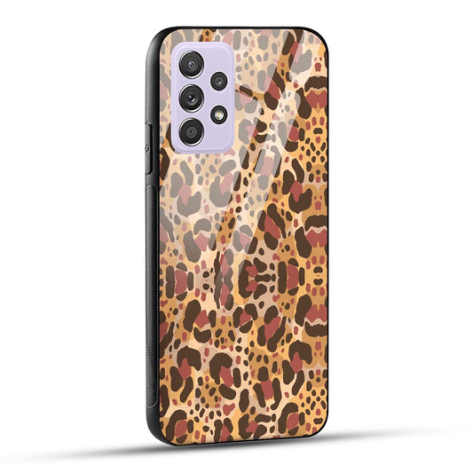 Samsung Galaxy A52 / A52 5G / A52S / A52s 5G Back Cover Unique Brown Texture Printed Glass Case
