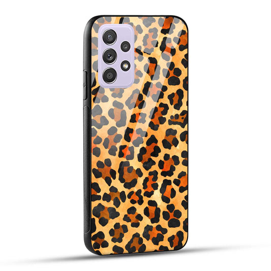 Samsung Galaxy A52 / A52 5G / A52S / A52s 5G Back Cover Leopard Pattern Printed Glass Case
