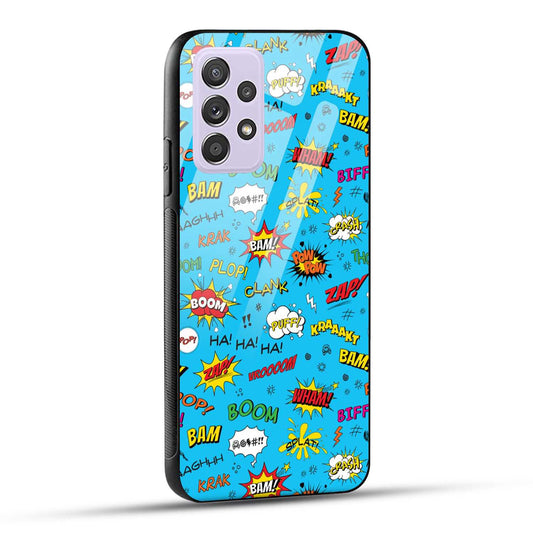 Samsung Galaxy A52 / A52 5G / A52S / A52s 5G Back Cover Doodle Of Texts Printed Glass Case