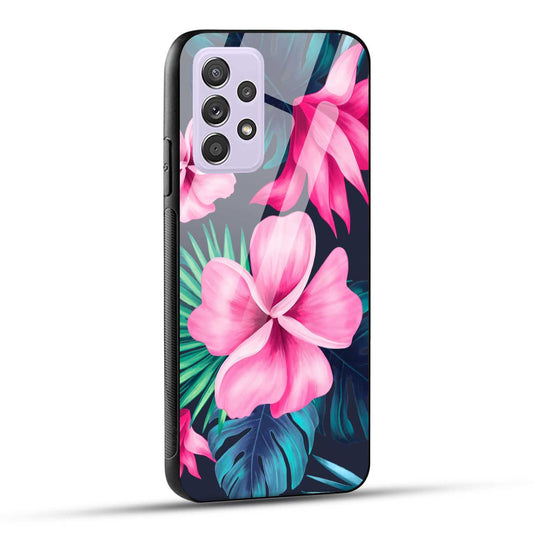 Samsung Galaxy A52 / A52 5G / A52S / A52s 5G Back Cover Retro Flowers  Printed Glass Case